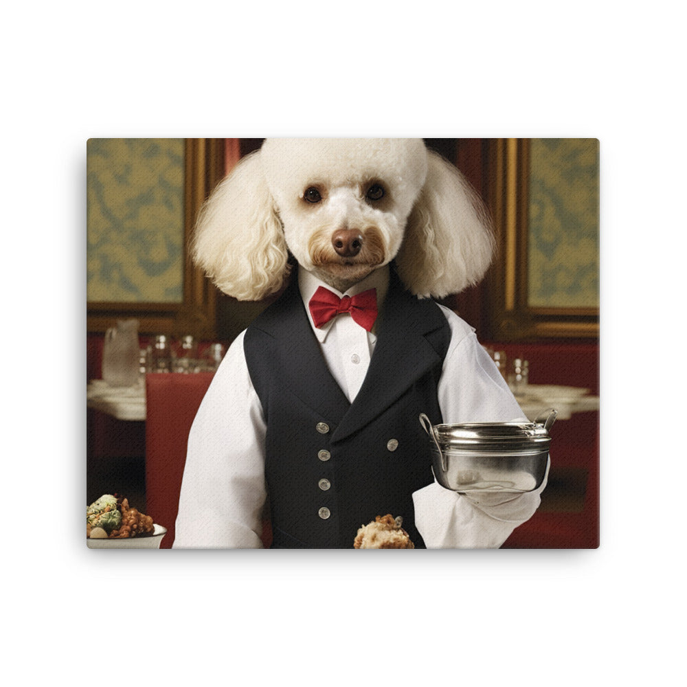 Poodle Hotel Staff Canvas - PosterfyAI.com