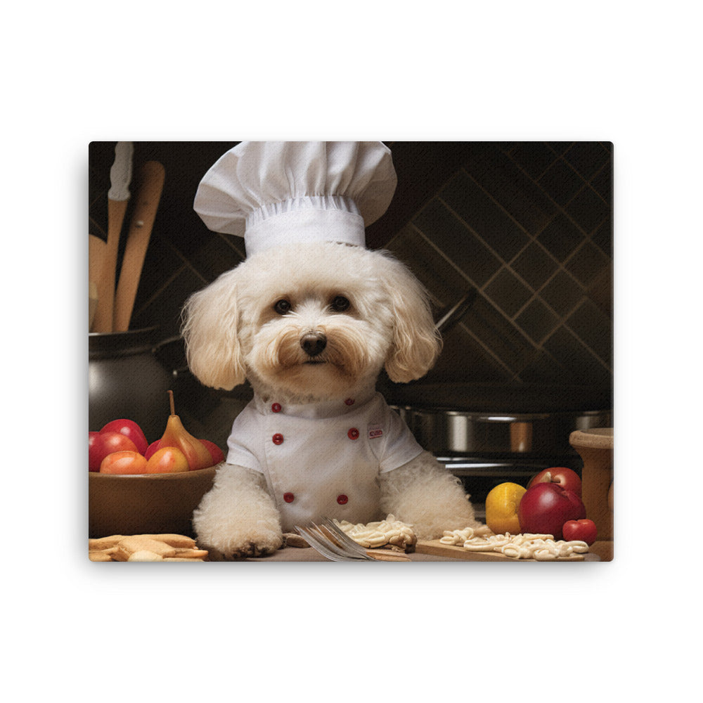 Poodle Chef Canvas - PosterfyAI.com