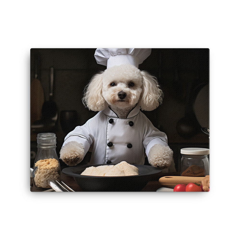 Poodle Chef Canvas - PosterfyAI.com