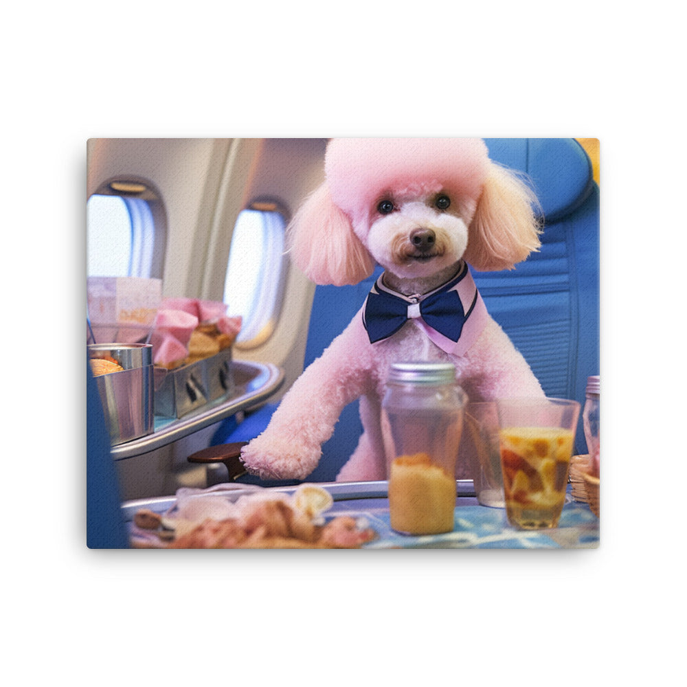 Poodle Cabin Crew Canvas - PosterfyAI.com