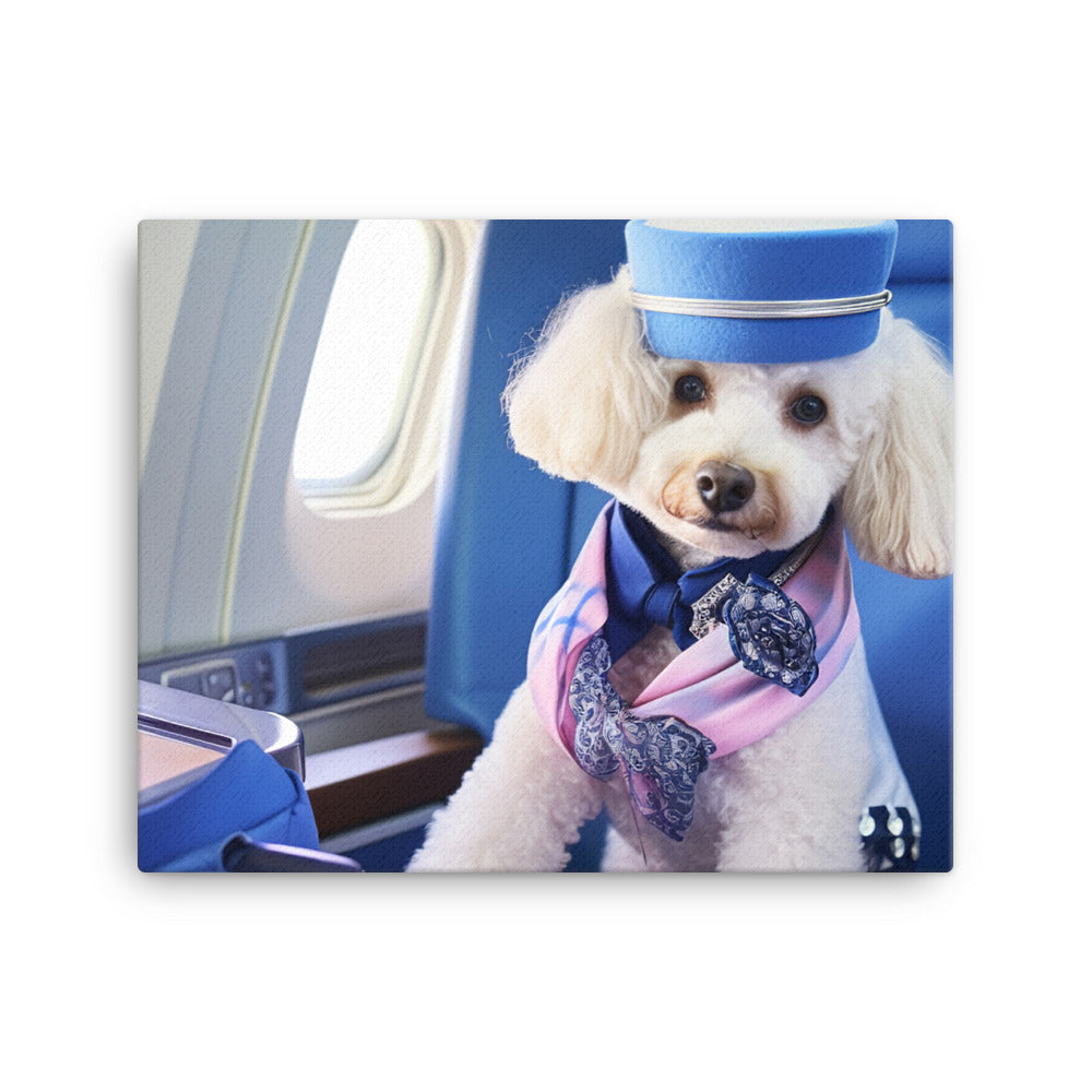 Poodle Cabin Crew Canvas - PosterfyAI.com