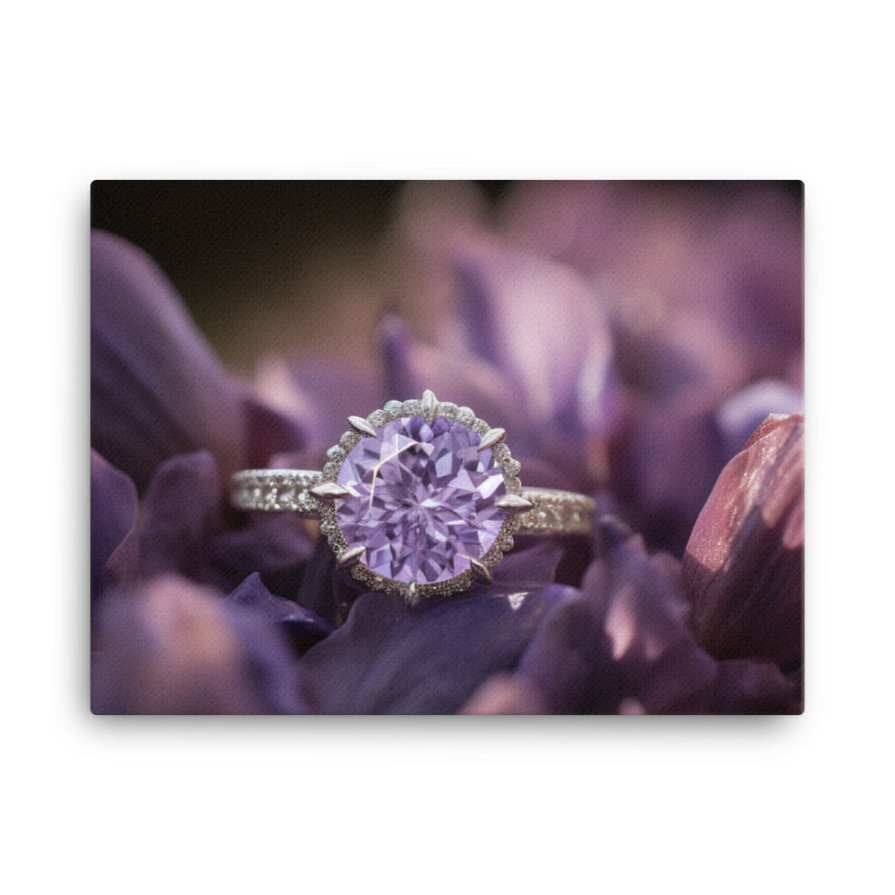 A stunning purple diamond canvas - Posterfy.AI