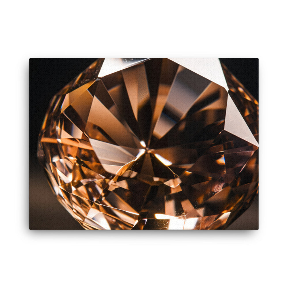A sparkling brown diamond canvas - Posterfy.AI