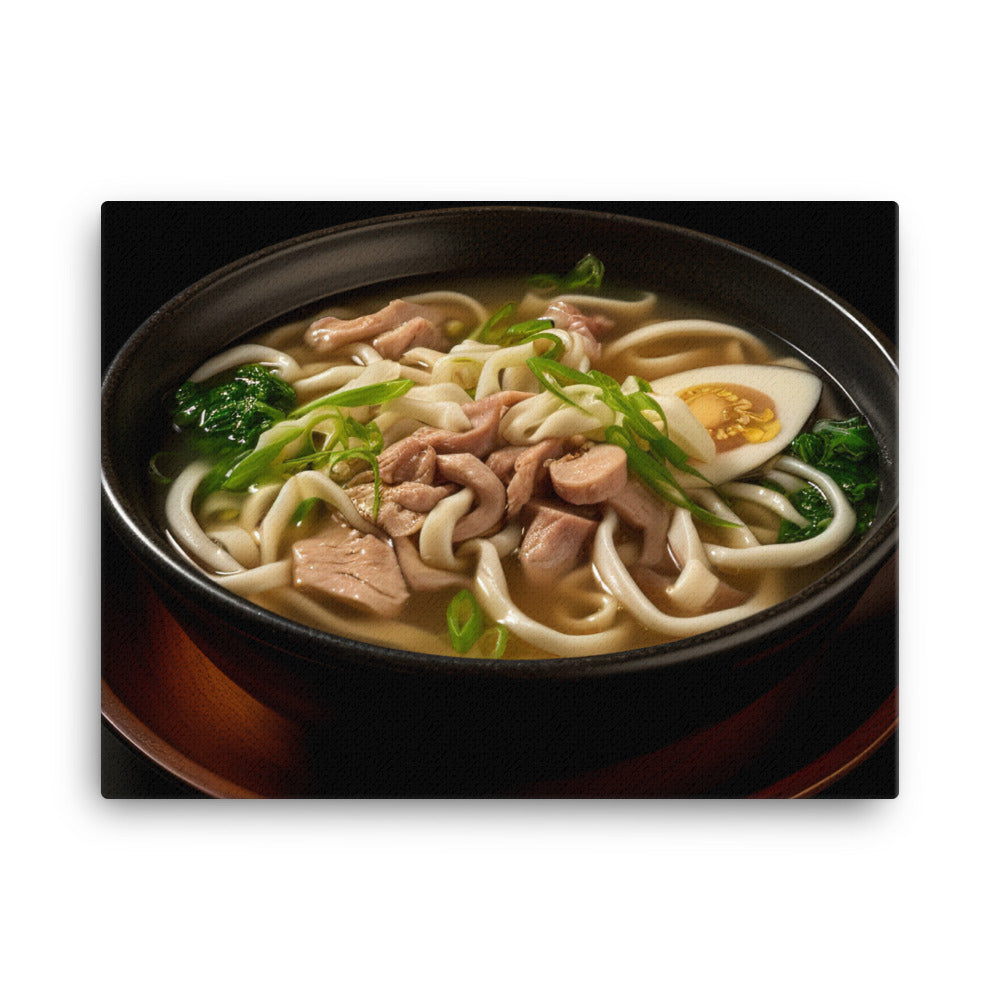 Hearty Udon Soup canvas - Posterfy.AI