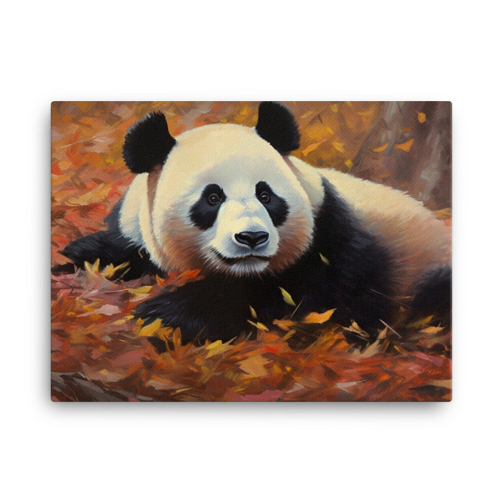 Panda Pondering canvas - Posterfy.AI