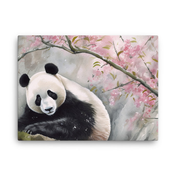 Panda in a Bamboo Grove canvas - Posterfy.AI