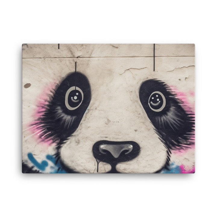 Panda Graffiti canvas - Posterfy.AI
