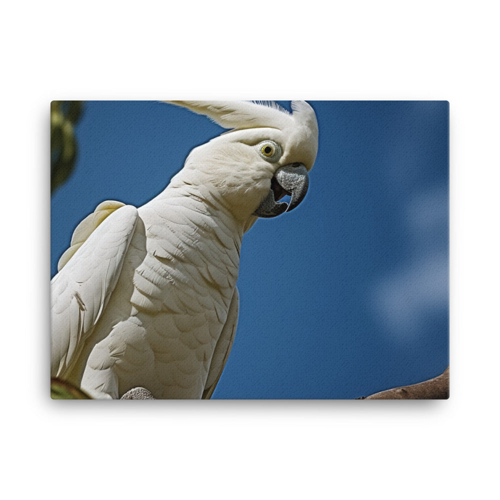 Snowy White Cockatoo canvas - Posterfy.AI