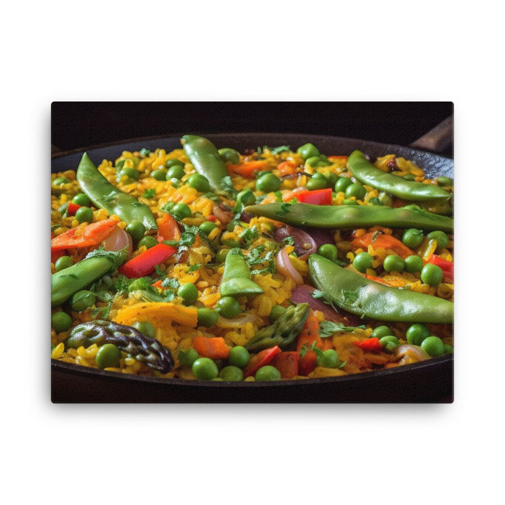 Vegetable Paella canvas - Posterfy.AI