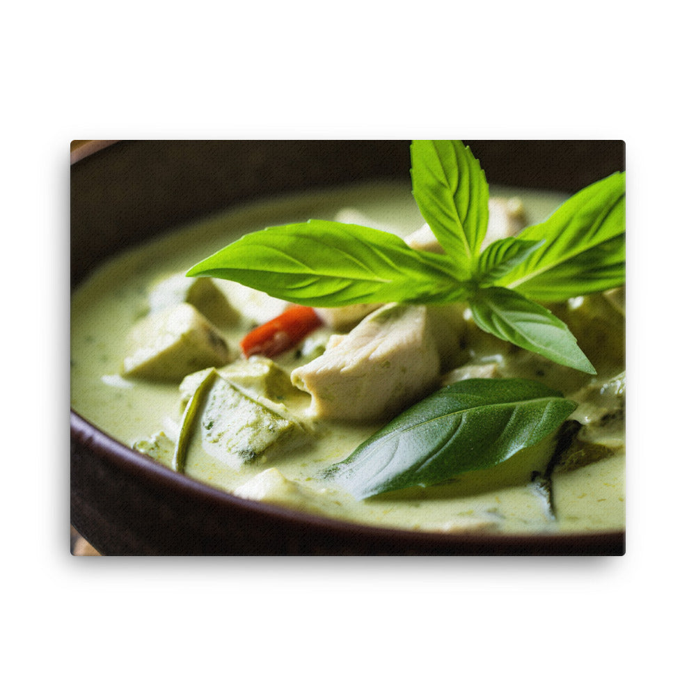 Thai Green Curry canvas - Posterfy.AI