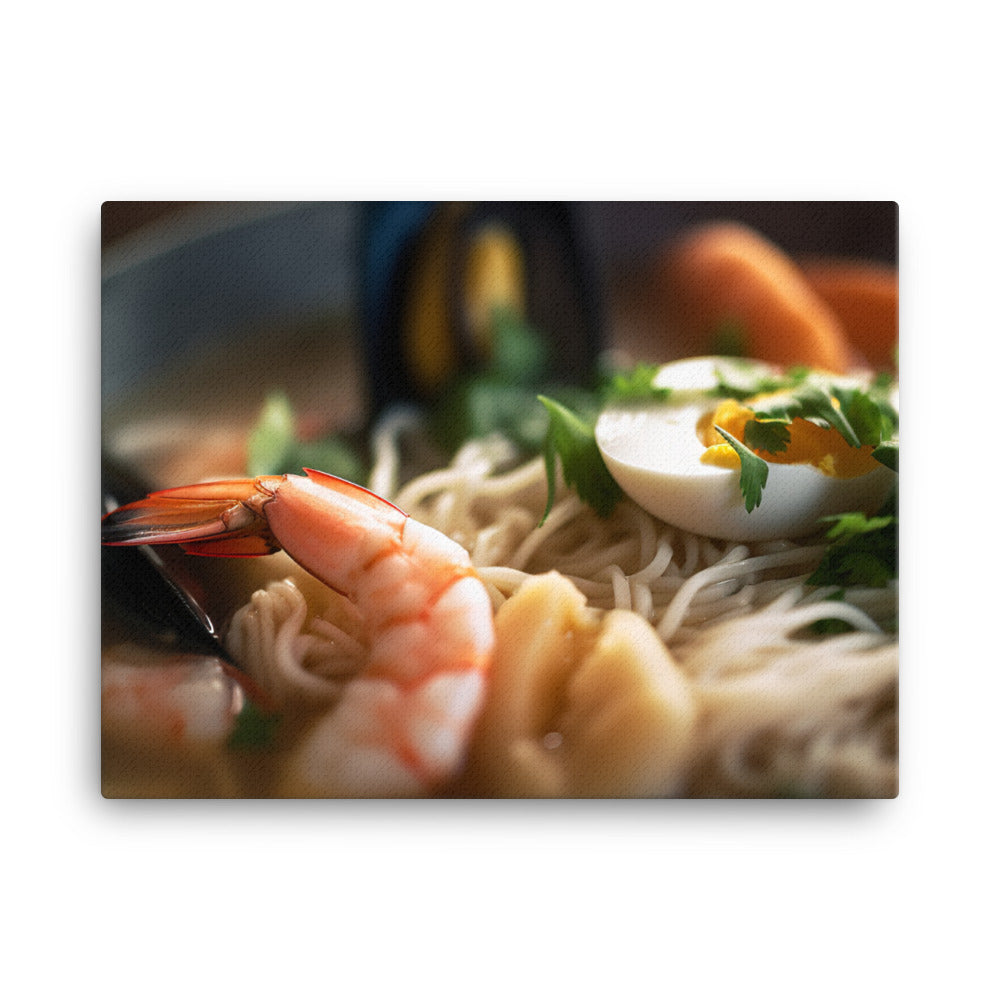 Seafood Ramen canvas - Posterfy.AI