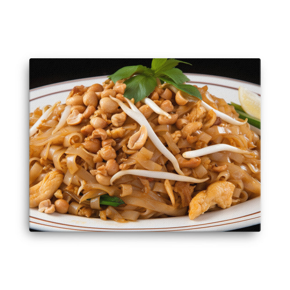 Pad Thai with Chicken canvas - Posterfy.AI
