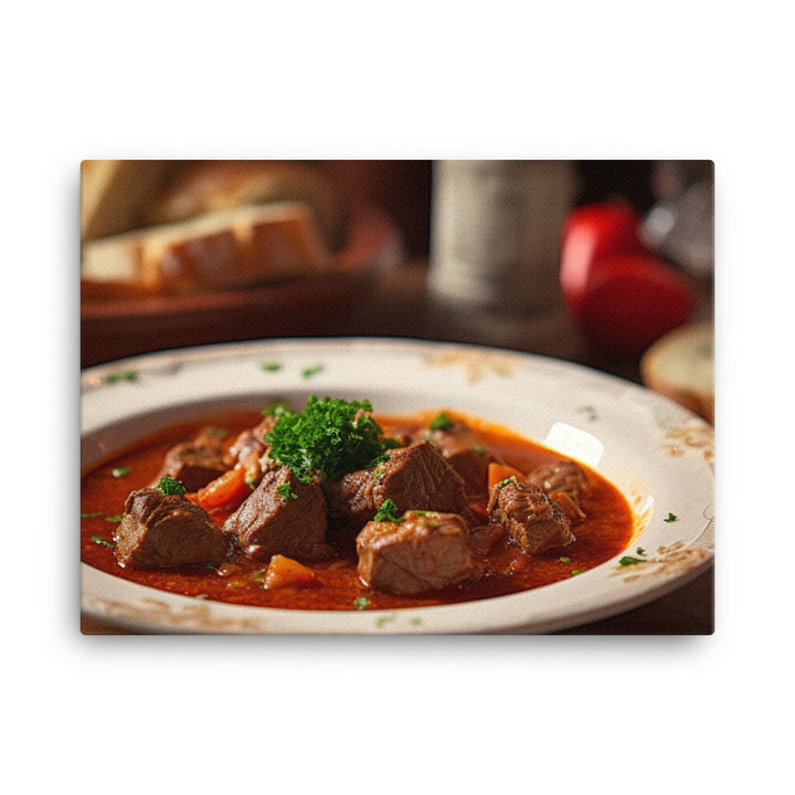 Goulash - A hearty and filling stew canvas - Posterfy.AI