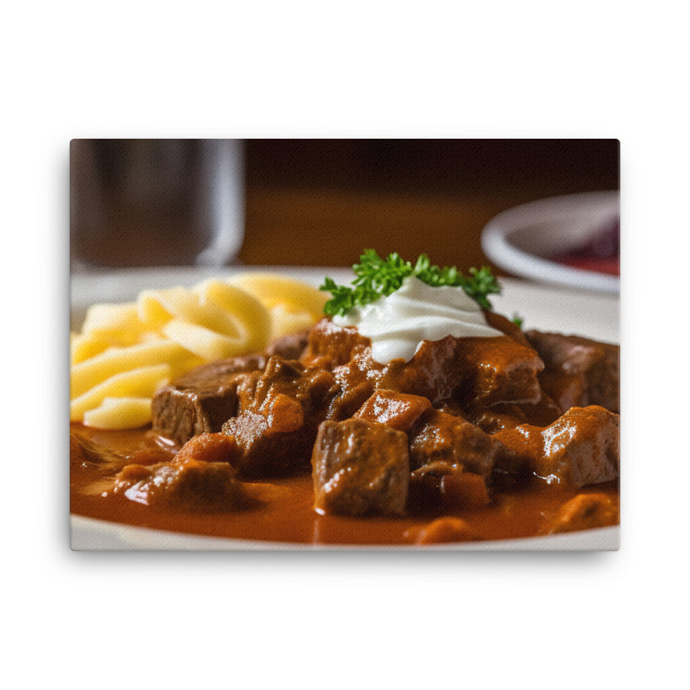 Goulash - A flavorful and aromatic dish canvas - Posterfy.AI