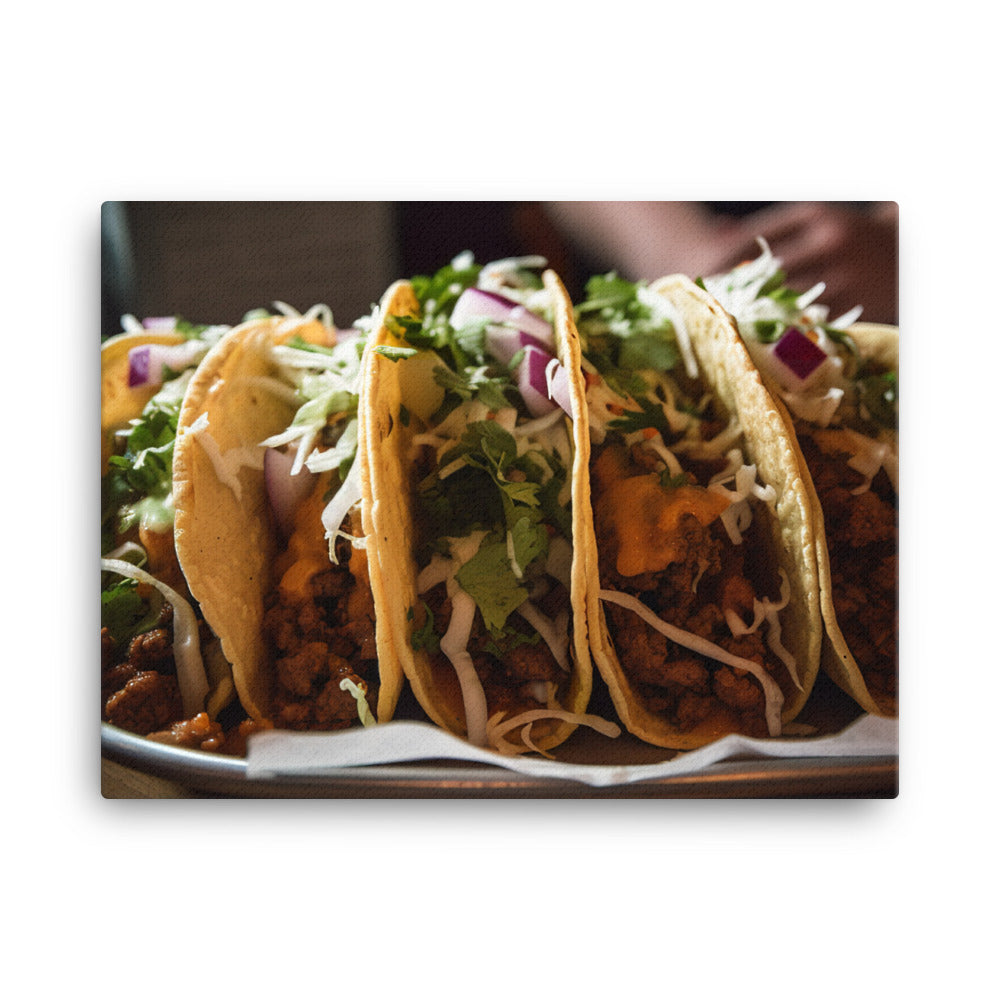 Delicious Tacos canvas - Posterfy.AI