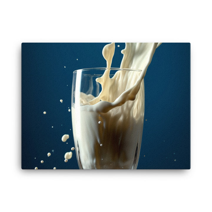 Pouring classic vanilla milkshake canvas - Posterfy.AI