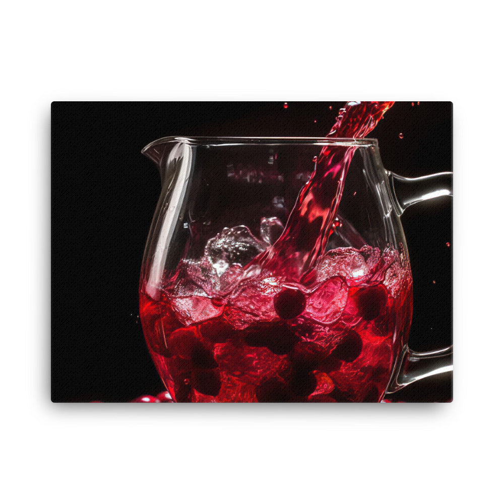 Cranberry juice canvas - Posterfy.AI
