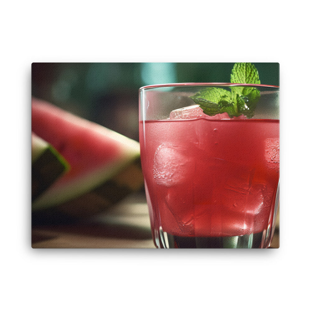 Refreshing watermelon juice canvas - Posterfy.AI