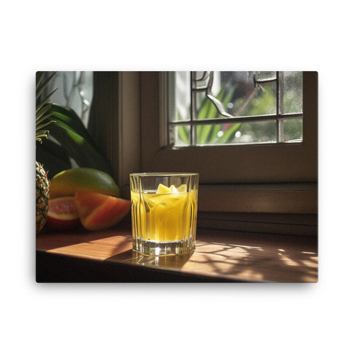 Pineapple juice canvas - Posterfy.AI