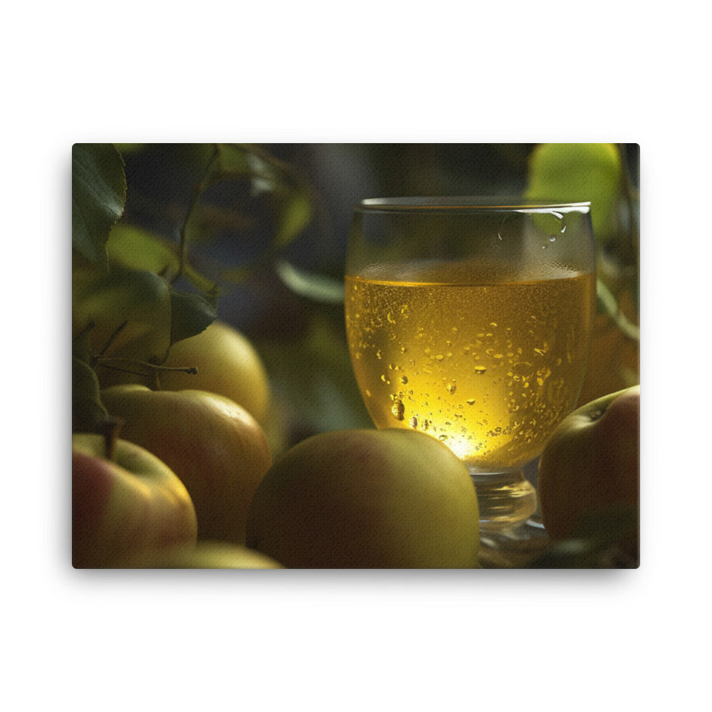 Fresh apple juice canvas - Posterfy.AI