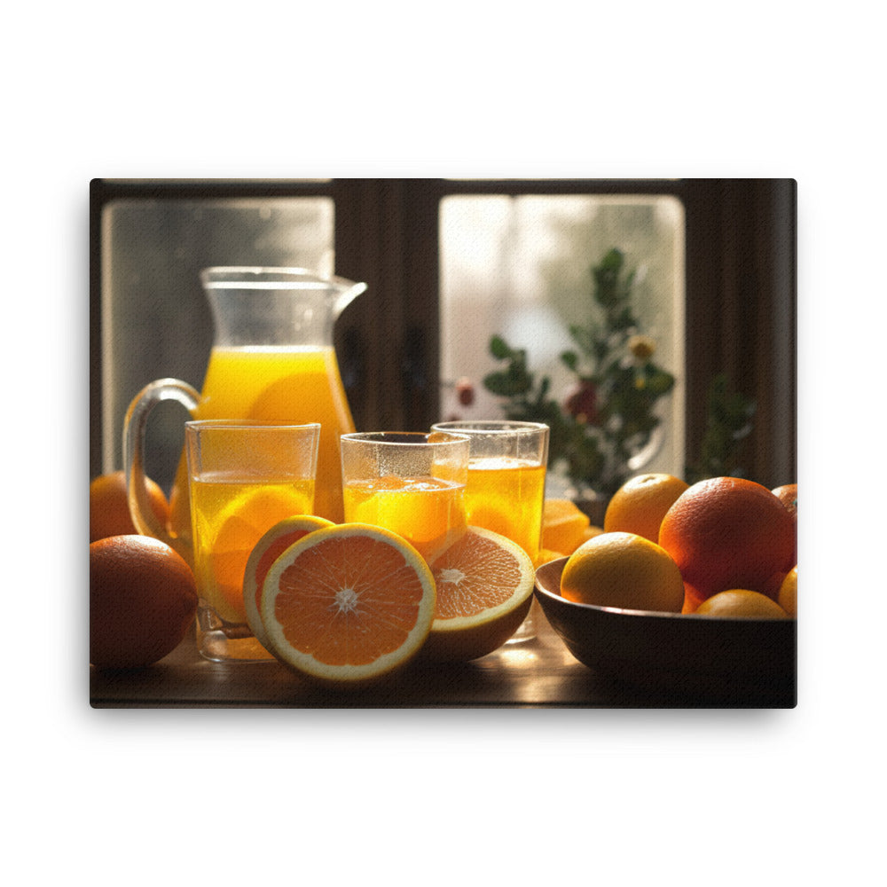 Orange juice canvas - Posterfy.AI