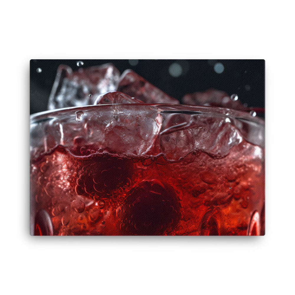 Cherry Soda Summer Splash canvas - Posterfy.AI