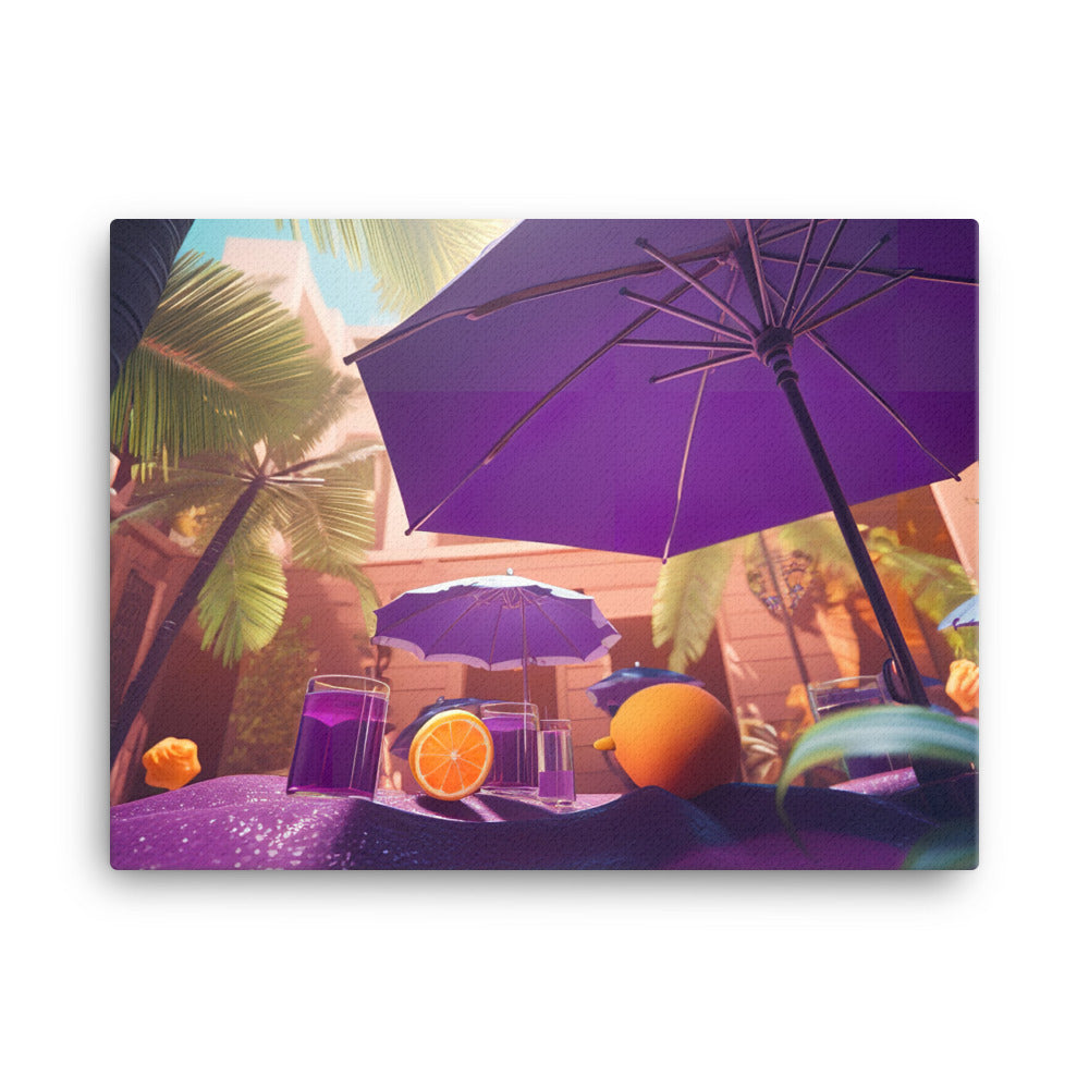 Grape Soda Paradise canvas - Posterfy.AI
