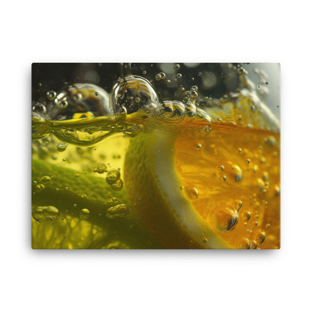 Sparkling Lemon Lime Symphony canvas - Posterfy.AI