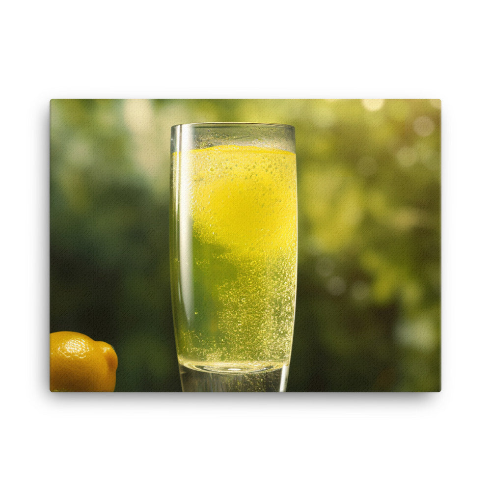 Ice cold lemon lime soda canvas - Posterfy.AI