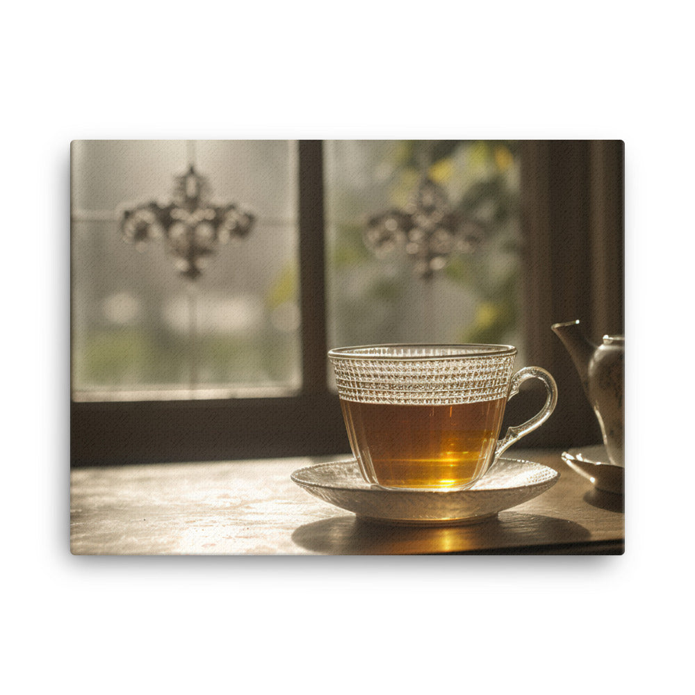 Aromatic Bliss of Earl Grey Tea canvas - Posterfy.AI
