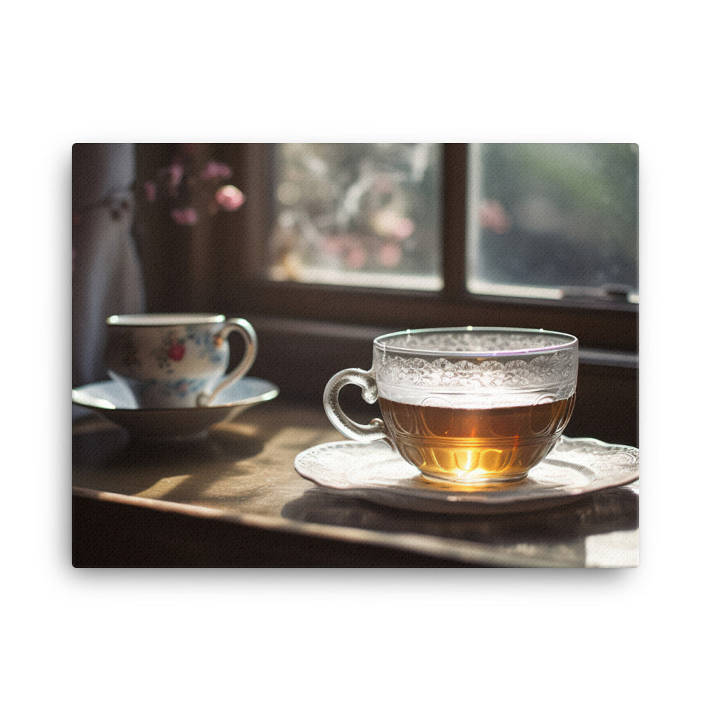 Aromatic Bliss of Earl Grey Tea canvas - Posterfy.AI