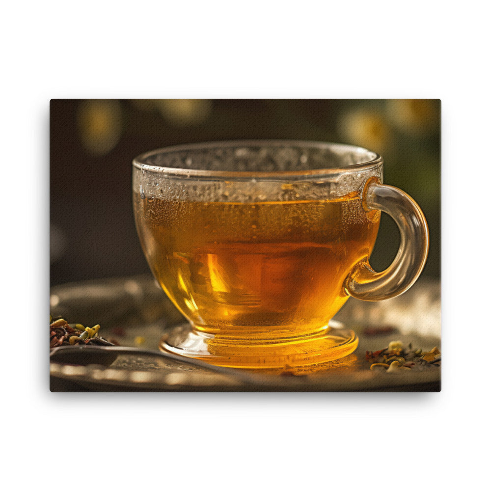 Jasmine Green Tea with Honey canvas - Posterfy.AI