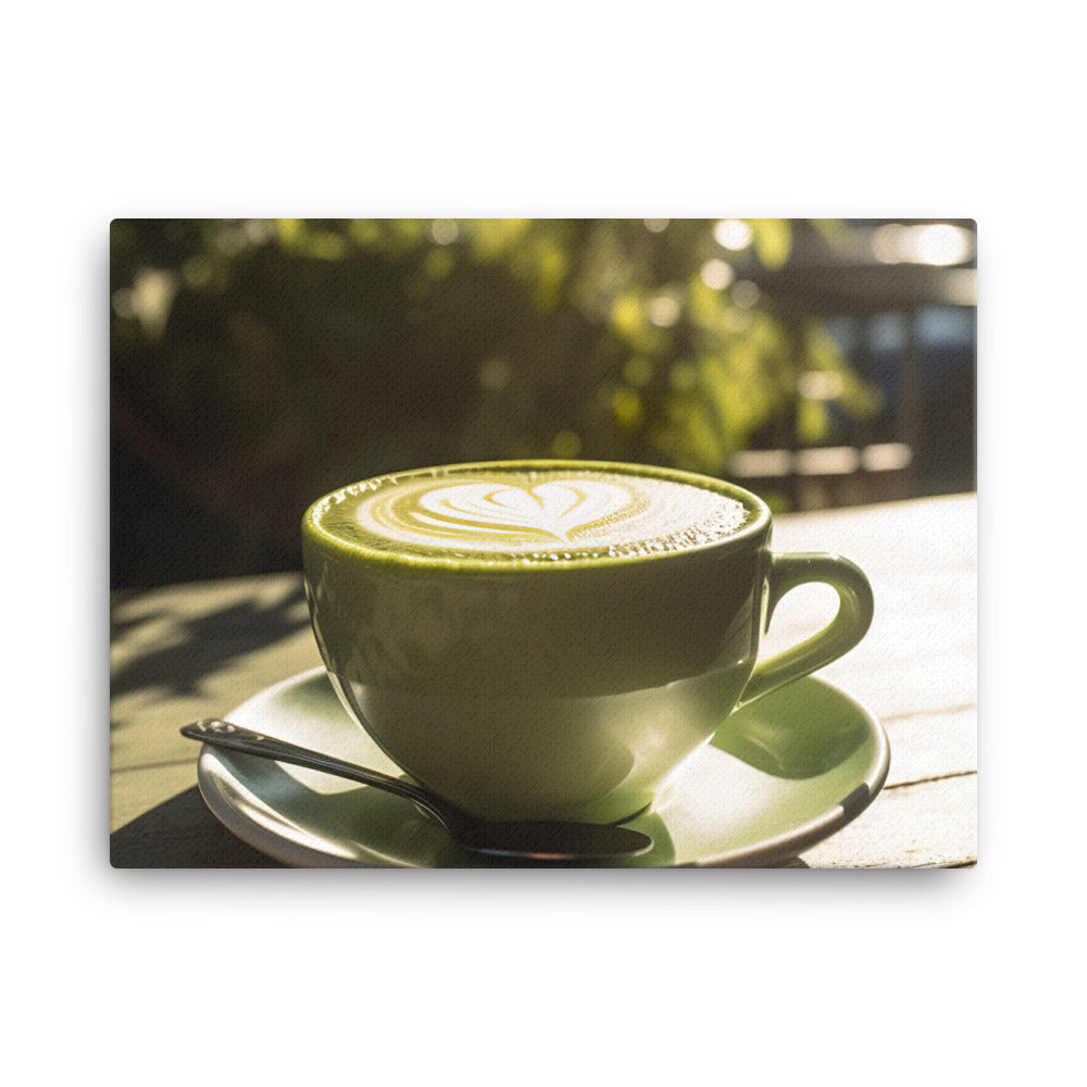 Matcha Latte  canvas - Posterfy.AI
