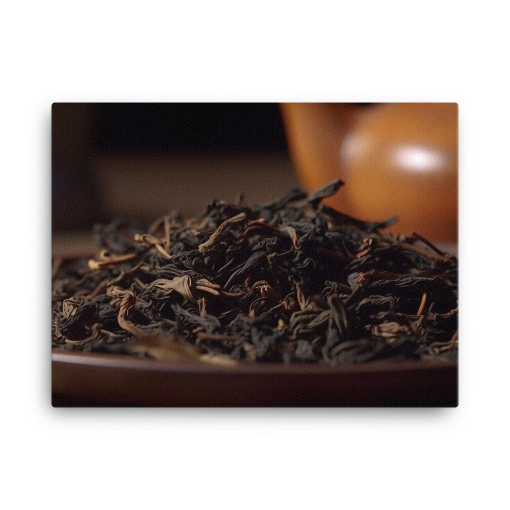Oolong Tea Leaves canvas - Posterfy.AI