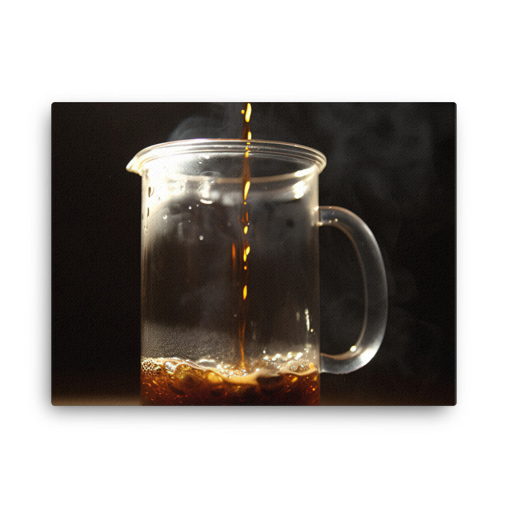 French Press Coffee at its Finest canvas - Posterfy.AI