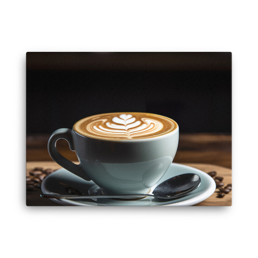 Creamy Flat White Delight canvas - Posterfy.AI