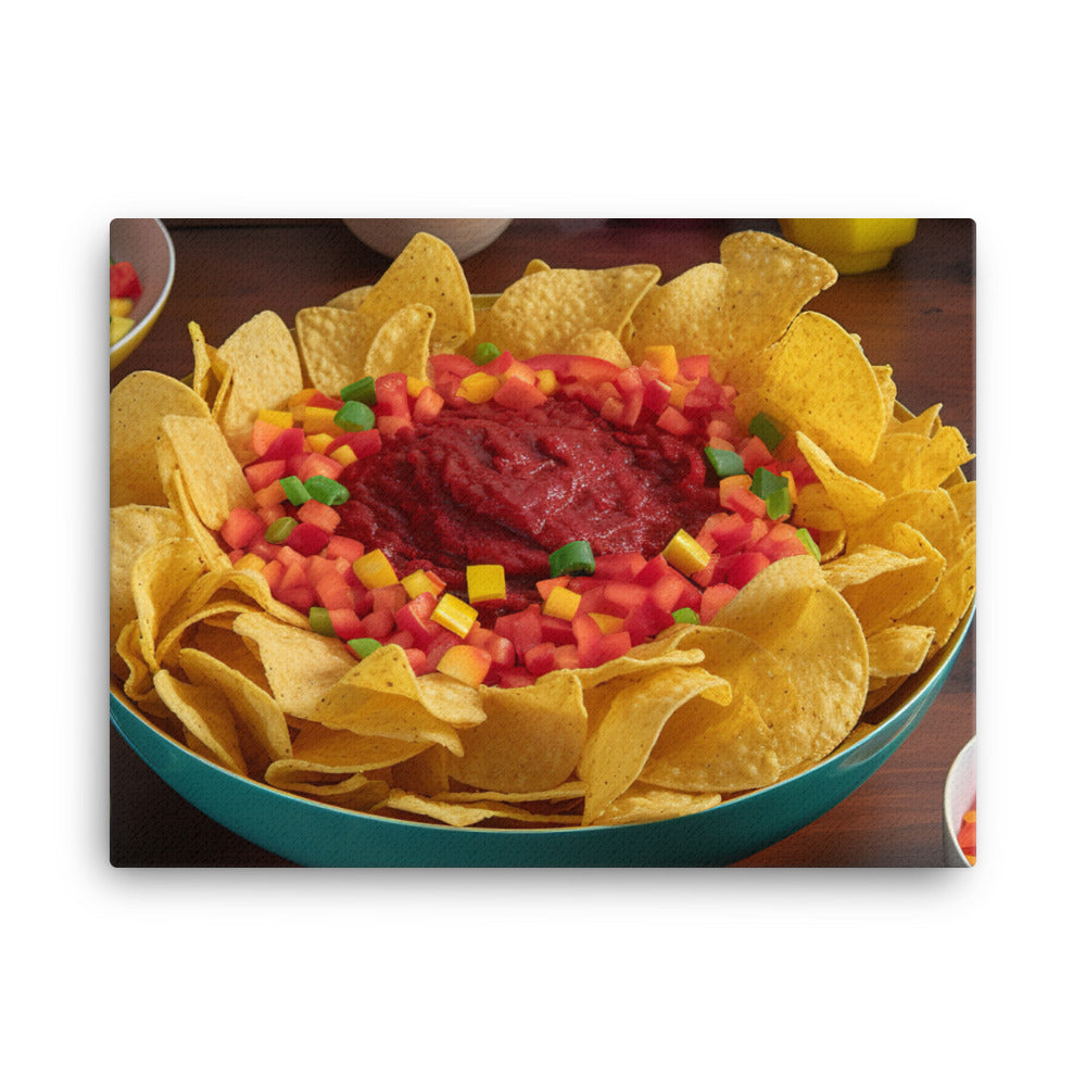 Party Perfect Chips and Salsa canvas - Posterfy.AI