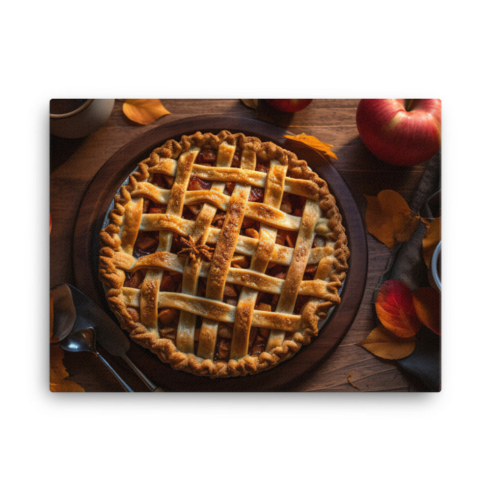 Autumn Apple Pie canvas - Posterfy.AI