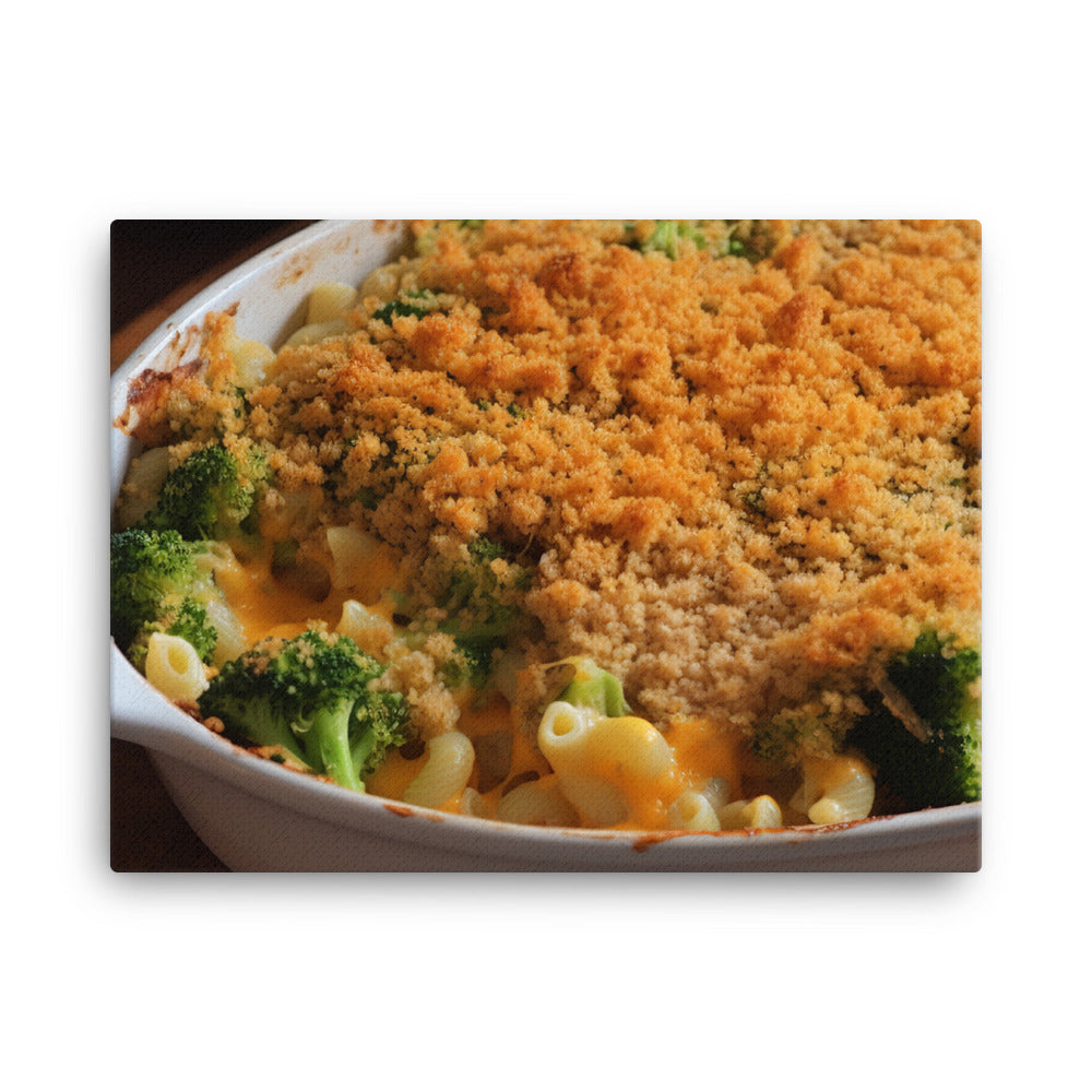 Broccoli Mac and Cheese canvas - Posterfy.AI
