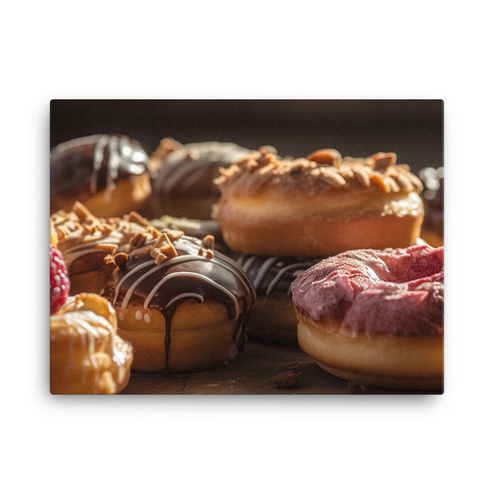 Decadent Pastries and Donuts canvas - Posterfy.AI