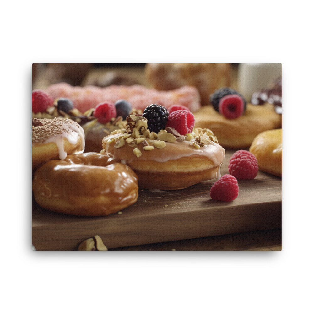 A Delicious Selection of Pastries and Donuts canvas - Posterfy.AI