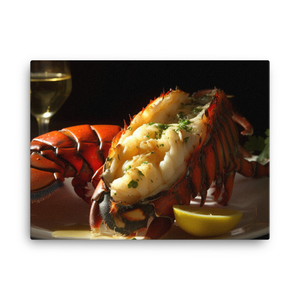 Succulent Lobster Tail Delight canvas - Posterfy.AI