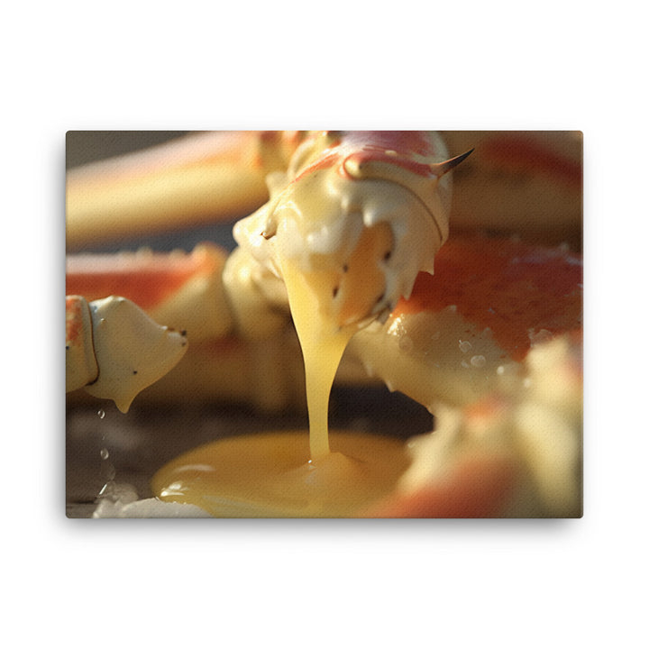 Crab Legs with Melted Butter canvas - Posterfy.AI