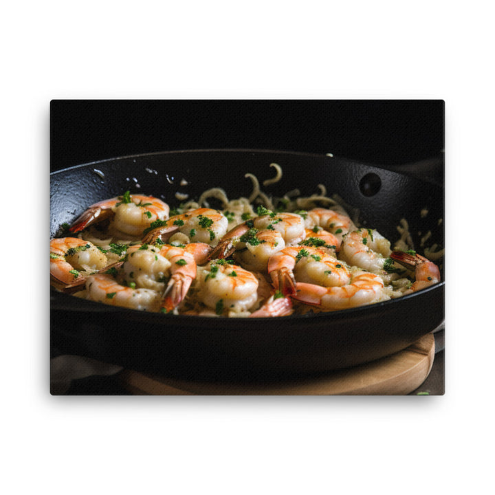 Buttery Garlic Shrimp Scampi canvas - Posterfy.AI