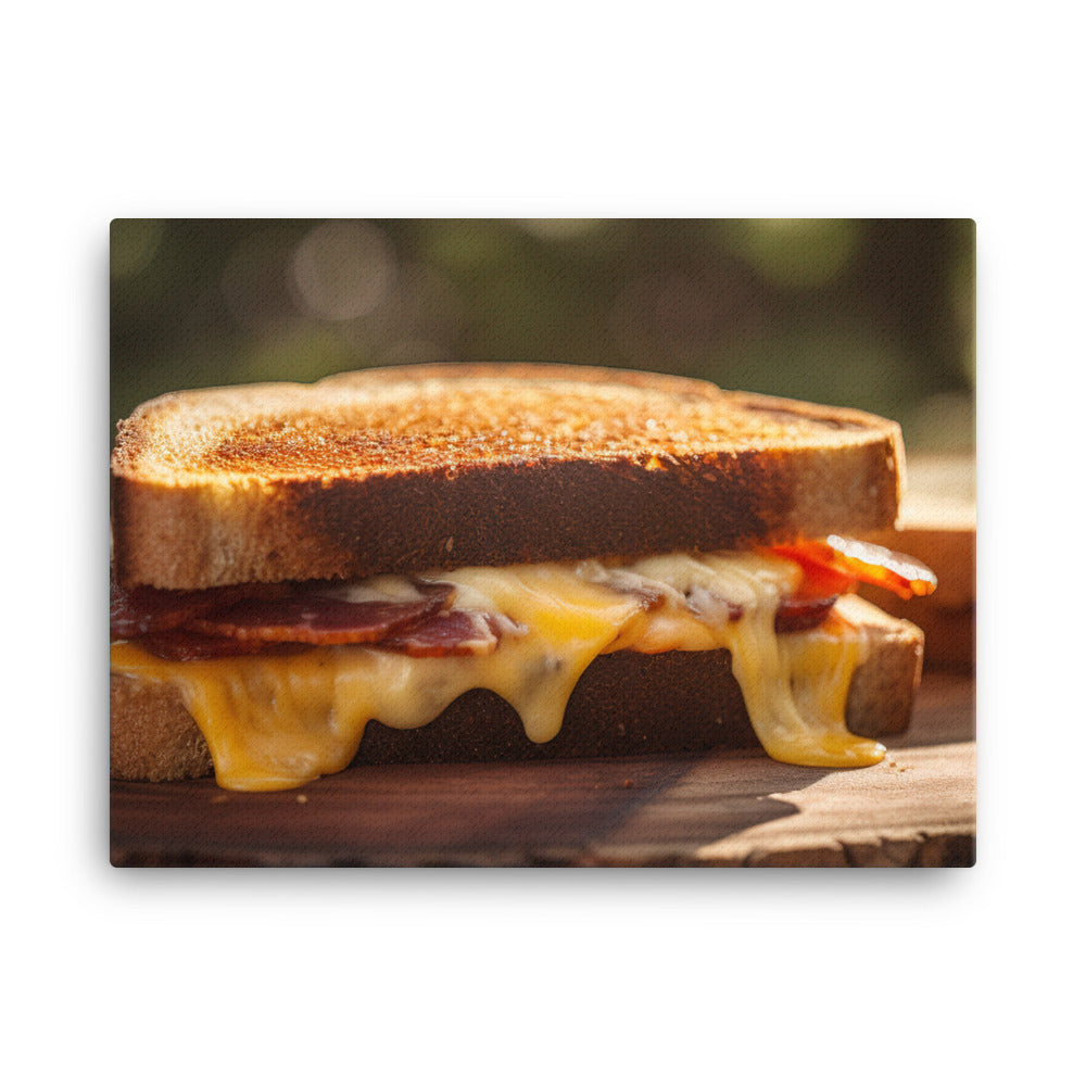 Sandwich made with sharp cheddar canvas - Posterfy.AI