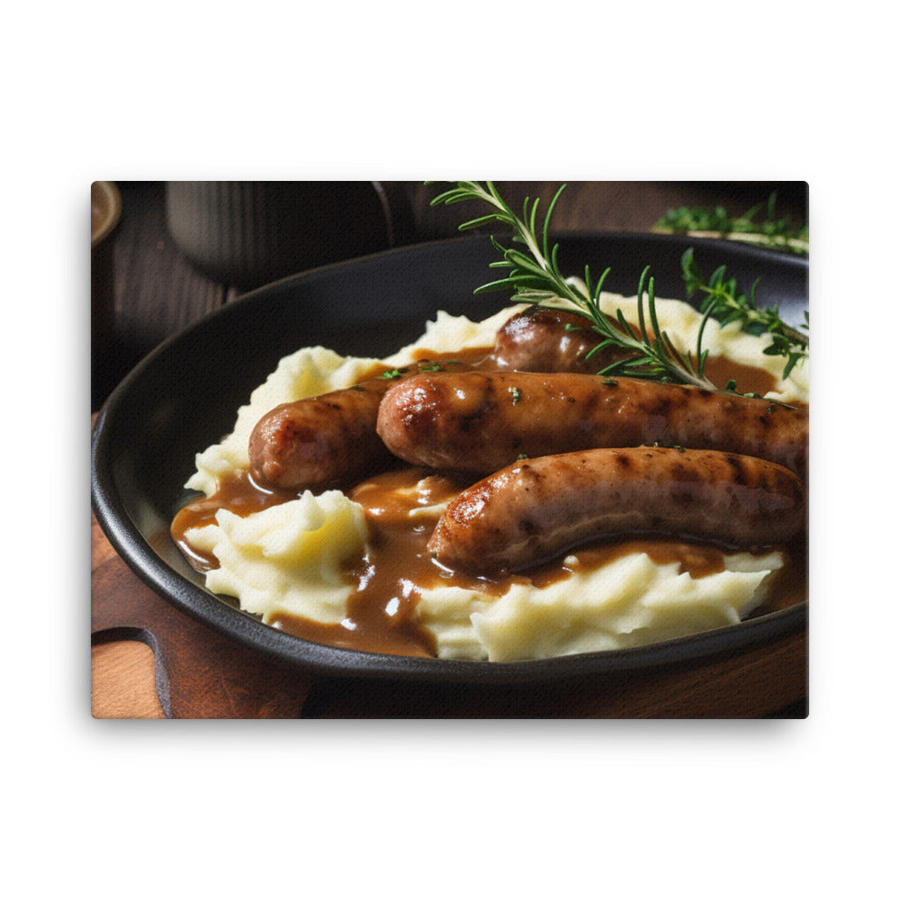 Bangers and Mash canvas - Posterfy.AI