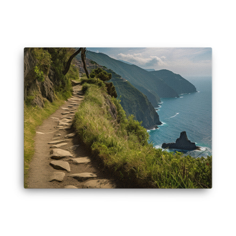 Trails of the Cinque Terre canvas - Posterfy.AI