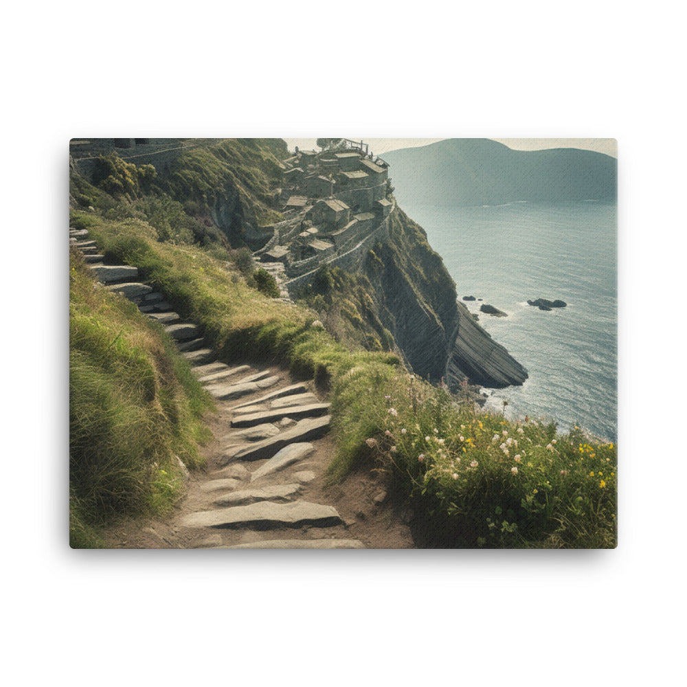 Trails of the Cinque Terre canvas - Posterfy.AI