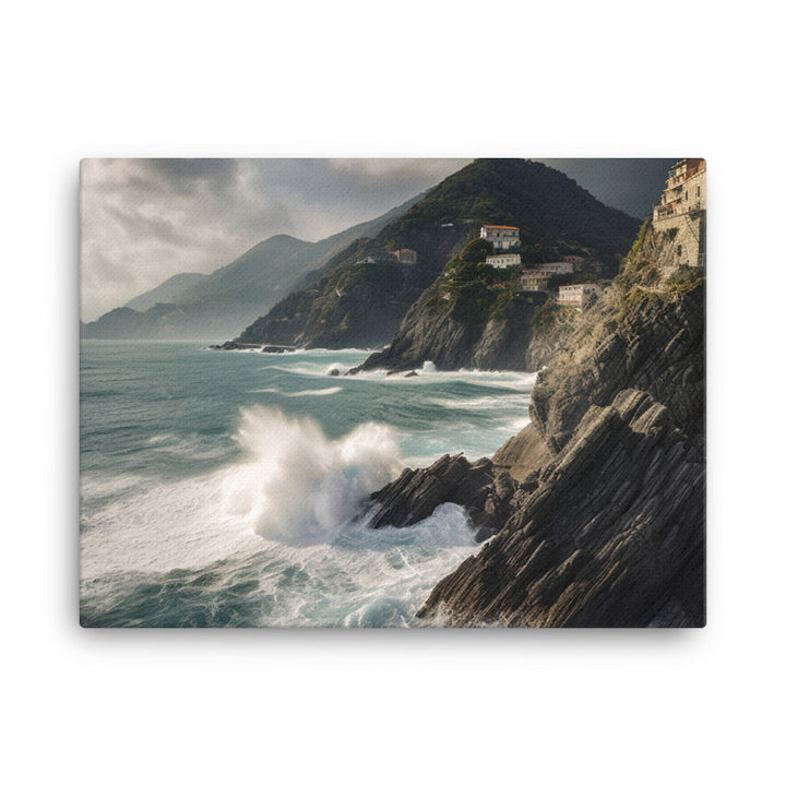 Dramatic Seascapes of the Cinque Terre canvas - Posterfy.AI