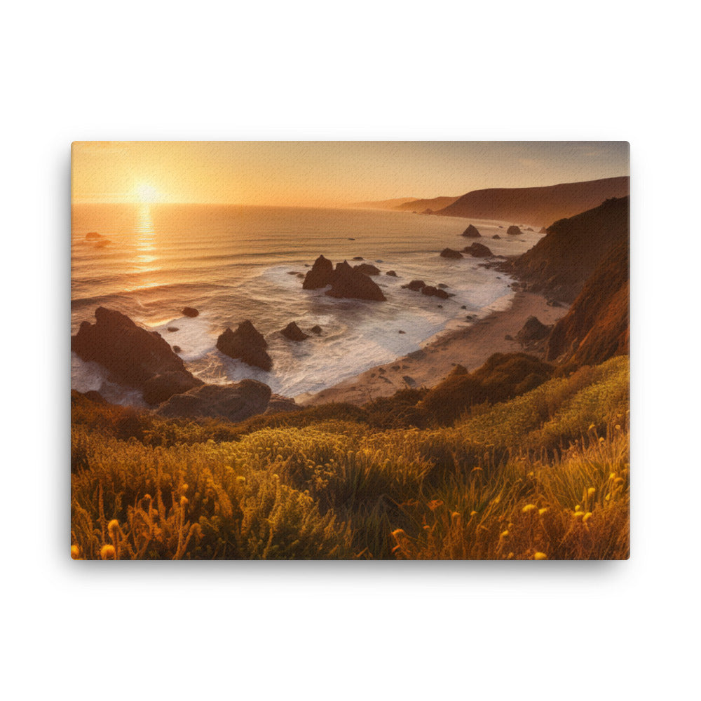 Warmth and Glow of Big Sur canvas - Posterfy.AI